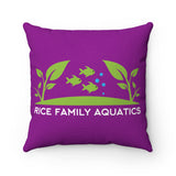Spun Polyester Square Pillow - Rice Family Aquatics