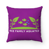 Spun Polyester Square Pillow - Rice Family Aquatics